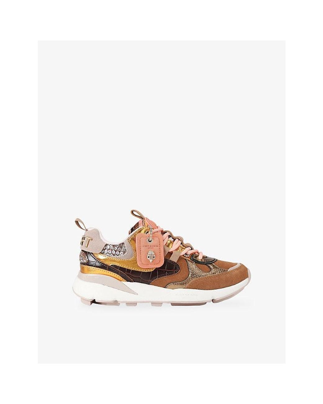 Kurt Geiger Brown Suede Kurt Runner Sneakers