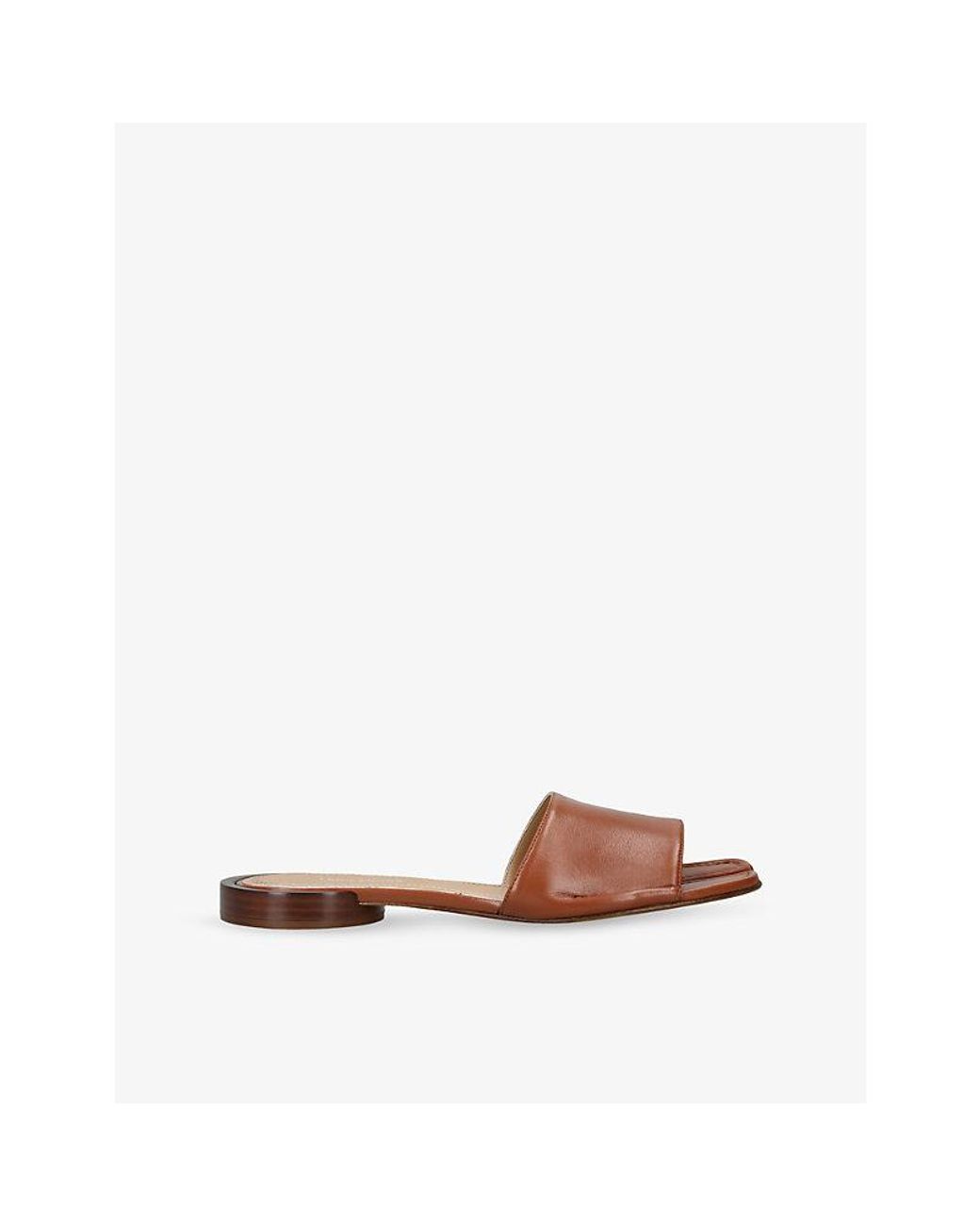 Maison Margiela Brown Tabi Leather Sandals