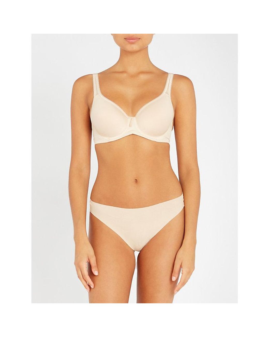 Wacoal Blue Basic Beauty Jersey Underwired Contour Bra