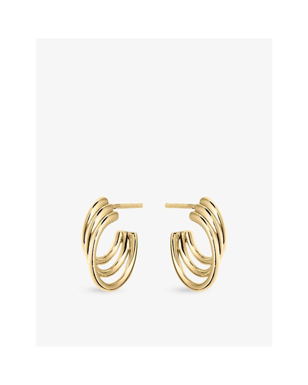 Shaun Leane Metallic Bound Size 3 Hoop Earrings
