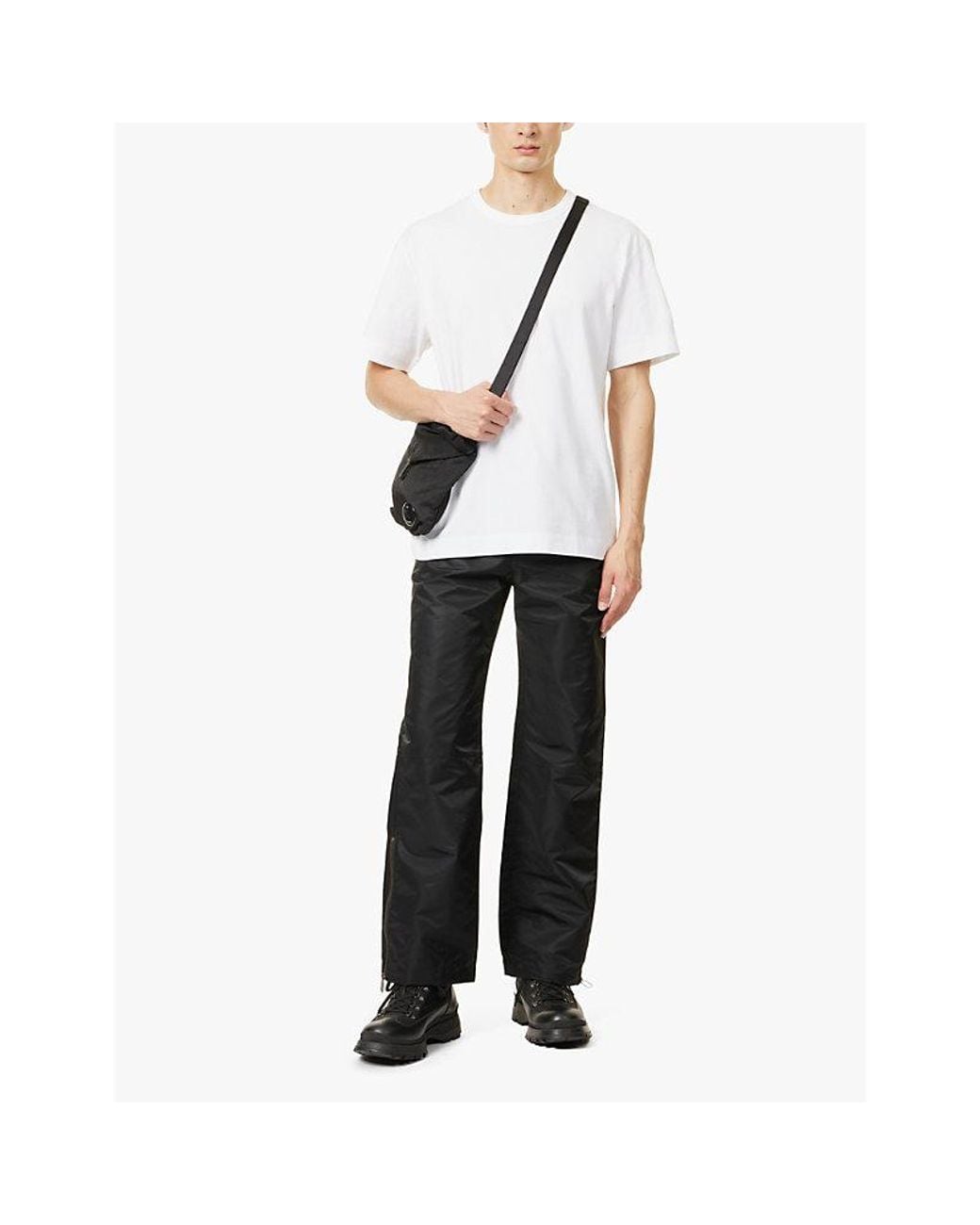 Canada Goose White Gladstone Brand-Patch T-Shirt for men