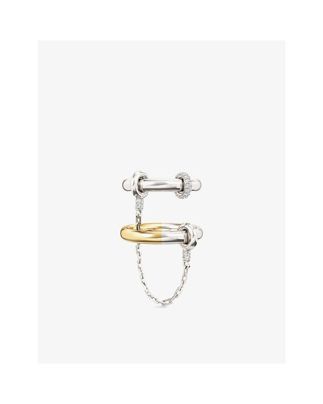 Iphoria Metallic Hookup 18Ct Vermeil And 0.56Ct Topaz Chain Ring