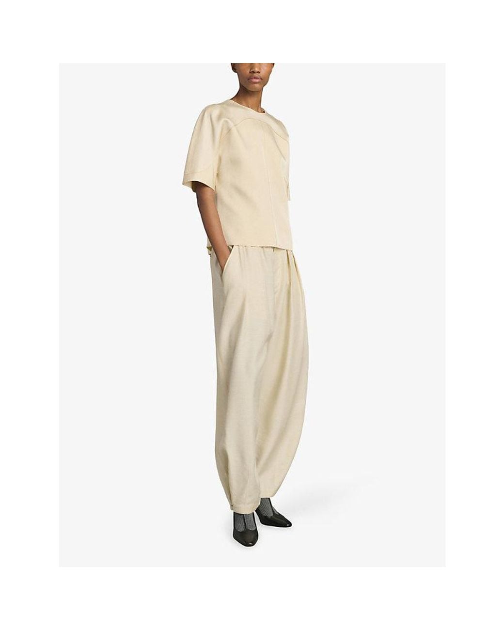 Soeur Natural Lya Satin Top