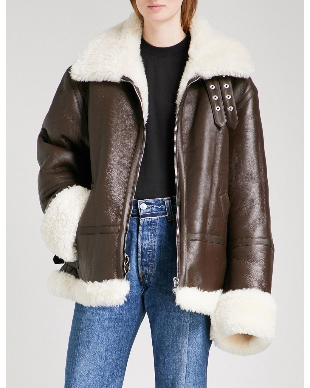 Vetements shearling shop