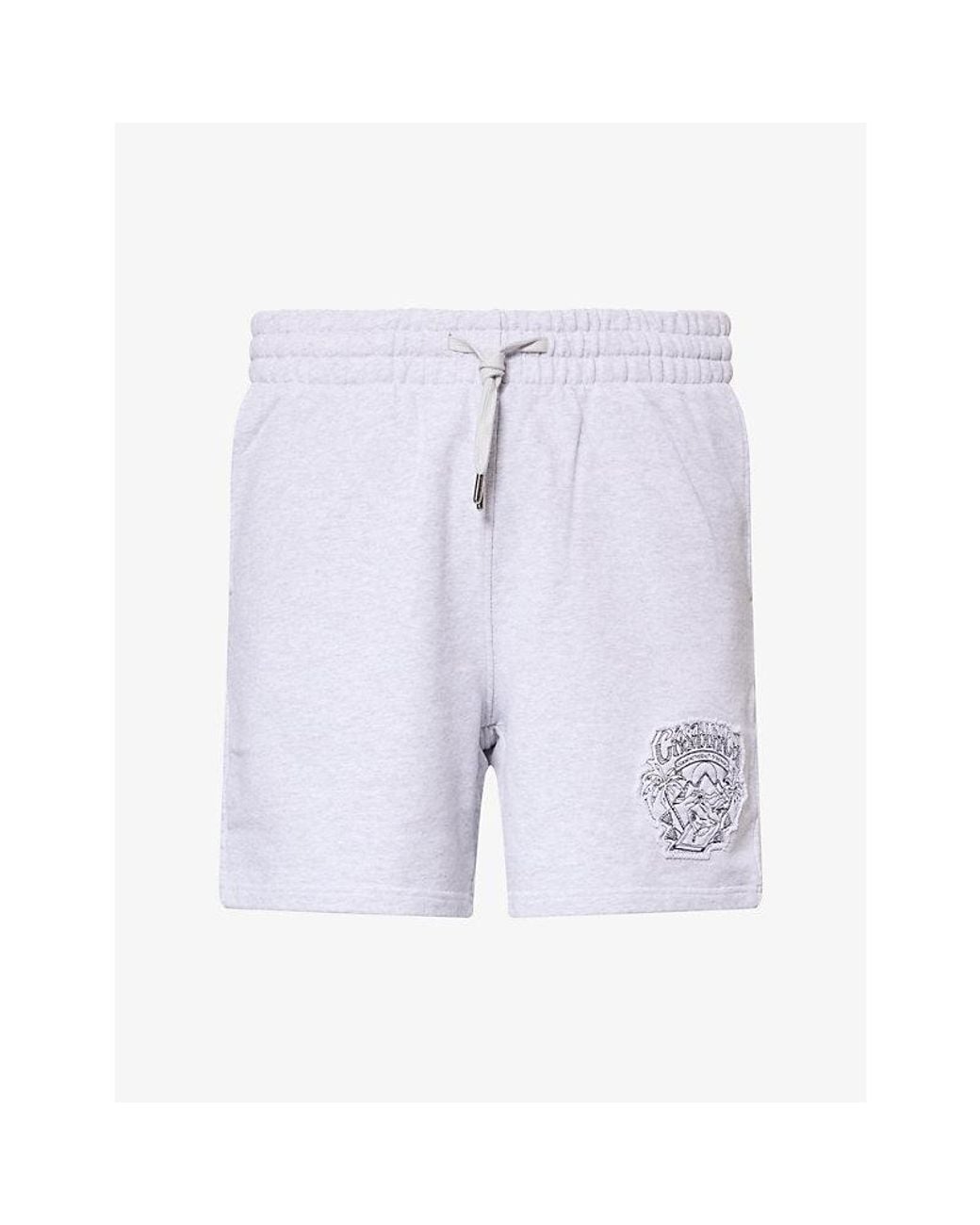 Casablanca Blue Eveil Ancestral Applique Jersey Shorts for men