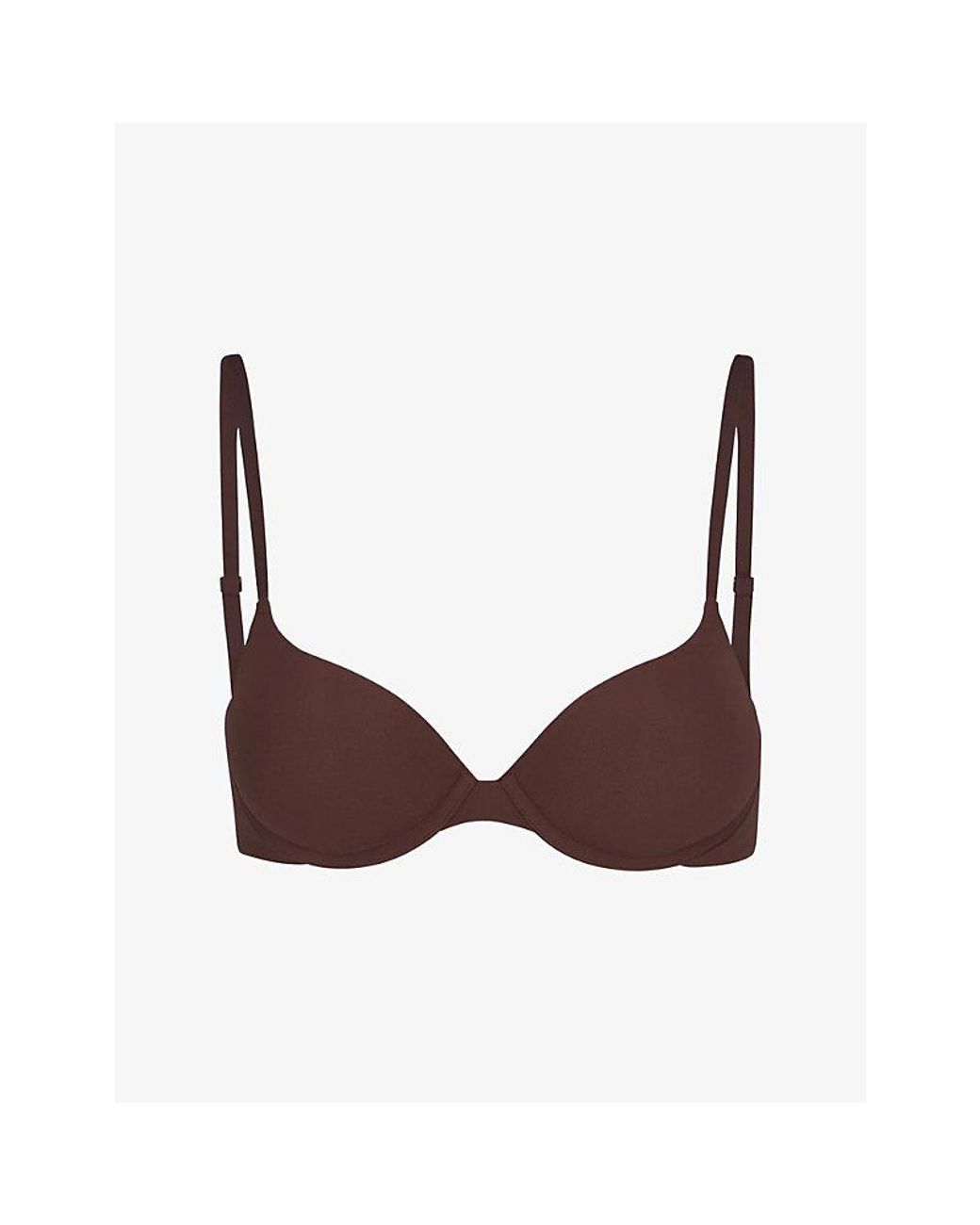 Skims Brown Fits Everybody Push-Up Demi Bra