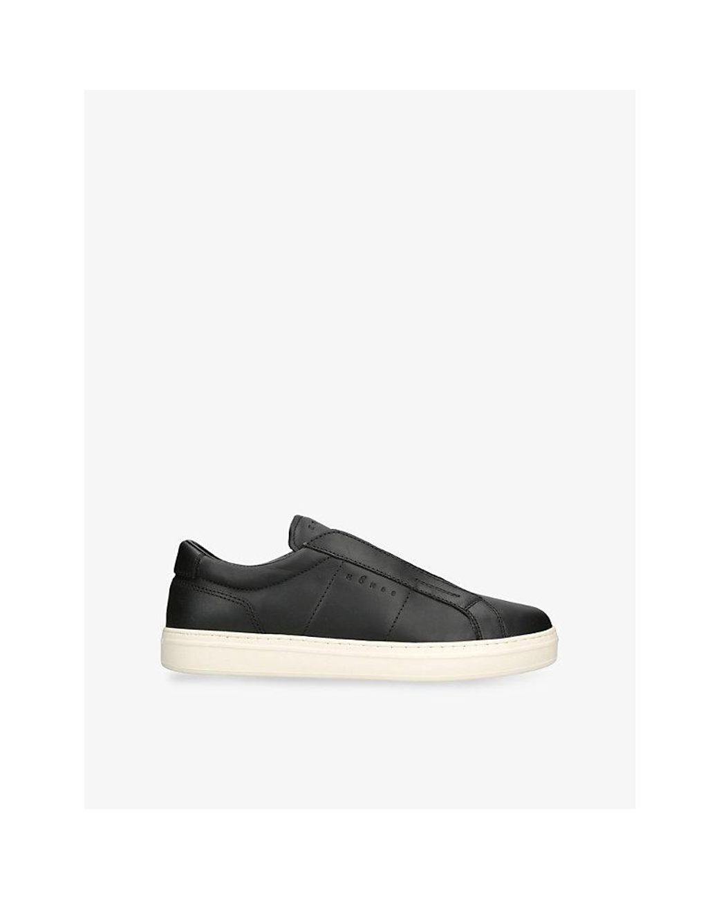 Hogan Black H668 Slip-On Leather Trainers for men