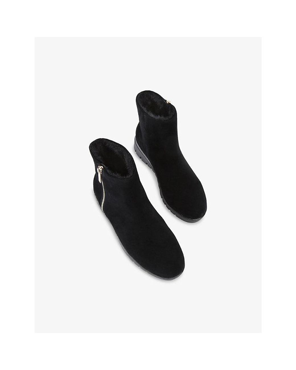 Carvela Kurt Geiger Black Bello Suede Ankle Boots