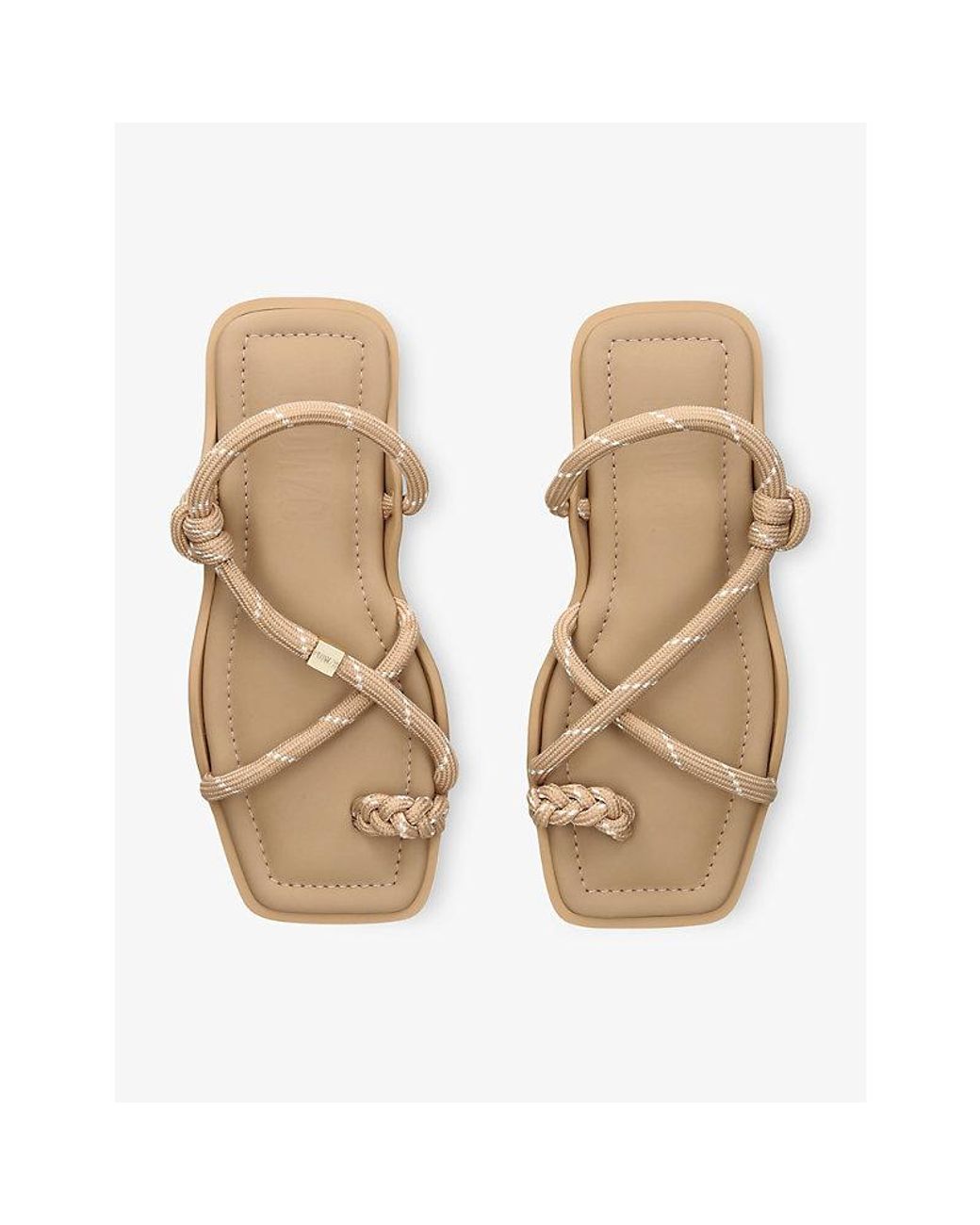 FLOWZE Natural Flò Square Woven Sandals