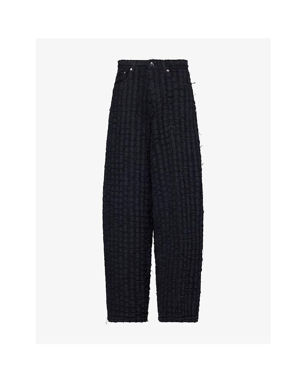 Haikure Blue Bethany Bull Stripe Cotton-Blend Jeans