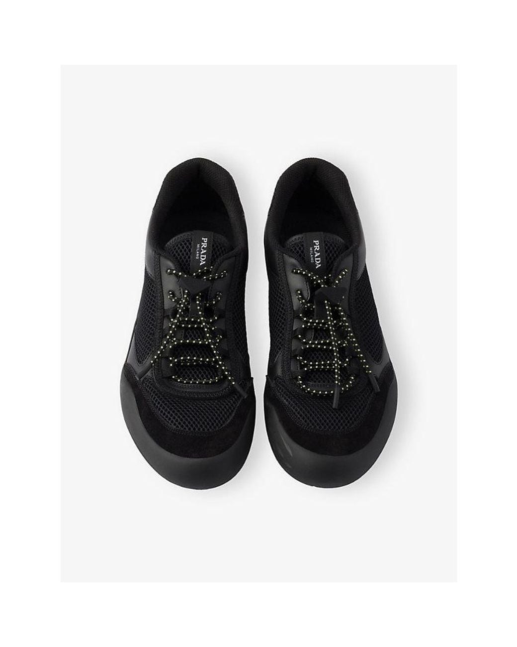 Prada Black Speedrock Mesh Trainers