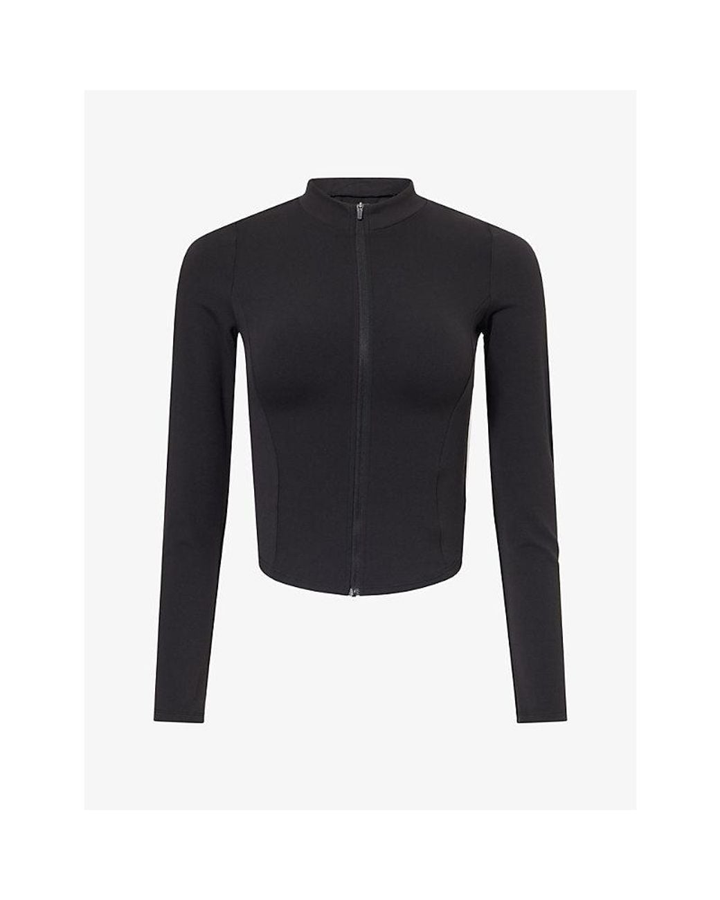 Lounge Underwear Blue Contoursoft Cinch Stretch-Woven Jacket