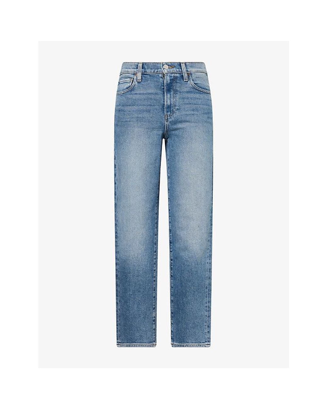PAIGE Blue Reece Straight-Leg Denim Jeans