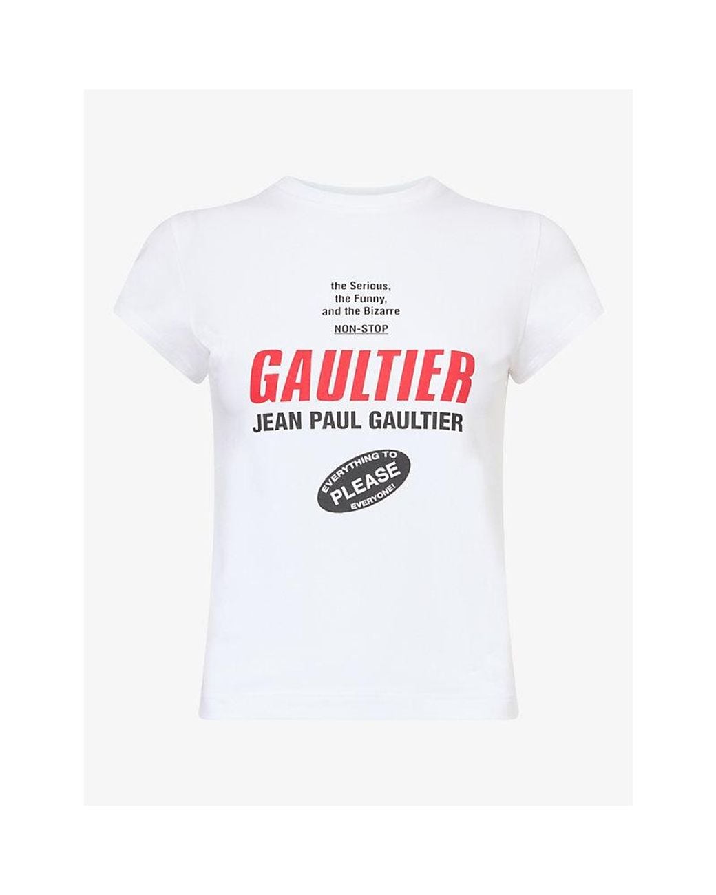 Jean Paul Gaultier White The Gaultier Logo-Print Baby Cotton T-Shirt