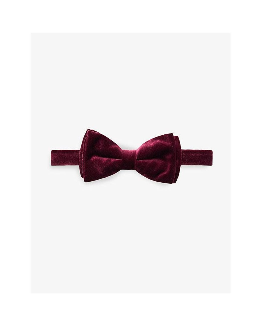 Eton of Sweden Purple Pre-Tied Velvet Bow Tie for men