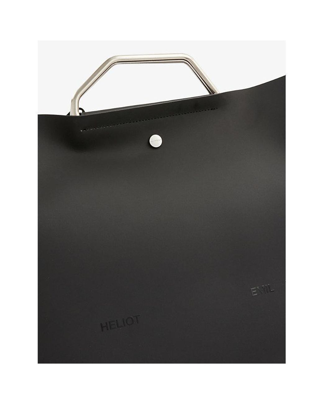 HELIOT EMIL Hexane Coated leather Tote Bag in Black for Men Lyst