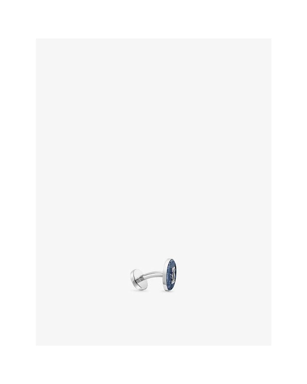 Cartier Blue Double C De Sterling- And Dumortierite Cufflinks for men