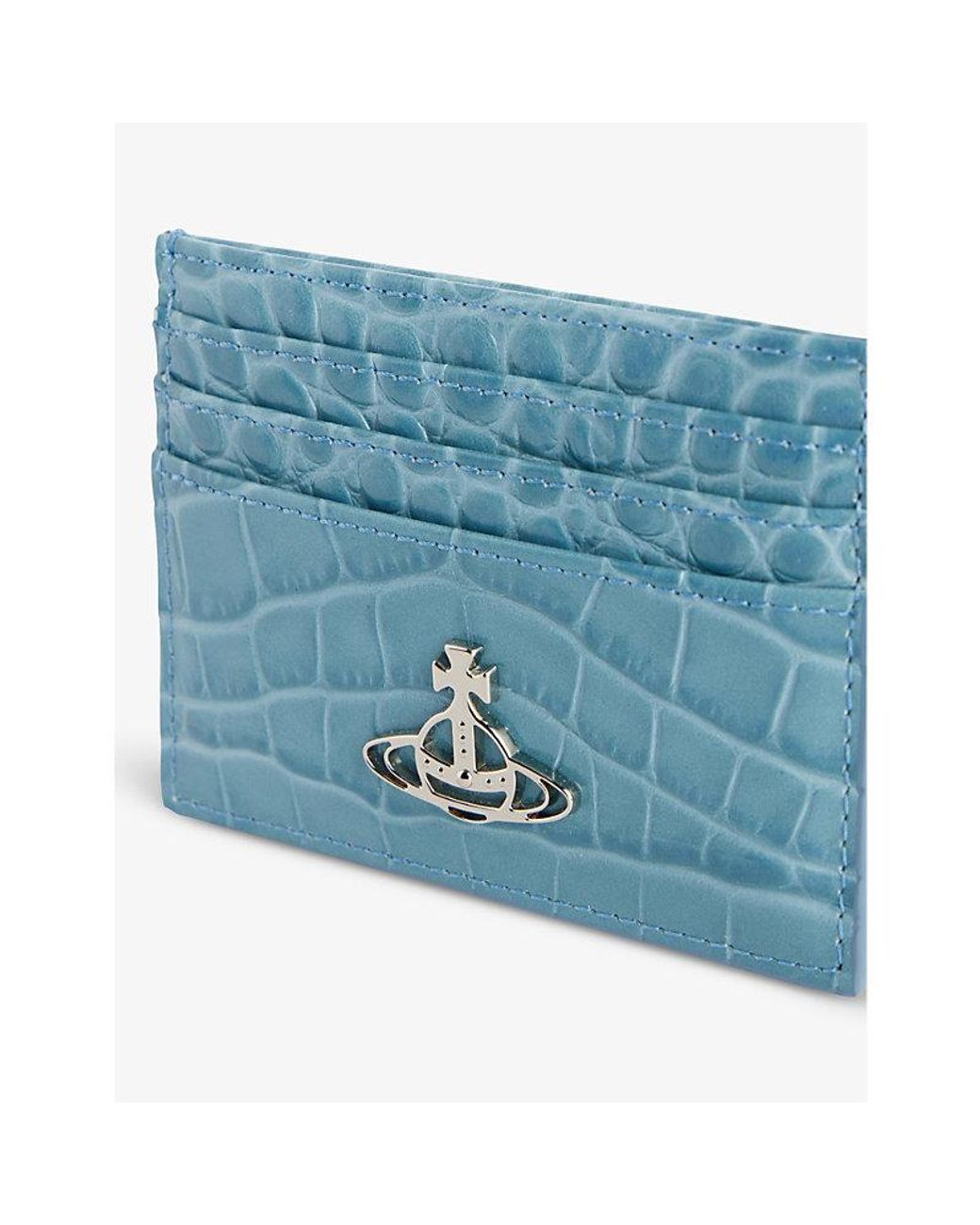 【送料&関税込】Vivienne Westwood Logo-plaque Cardholder Vivienne Westwood Logo-plaque Croc-embossed Leather Card