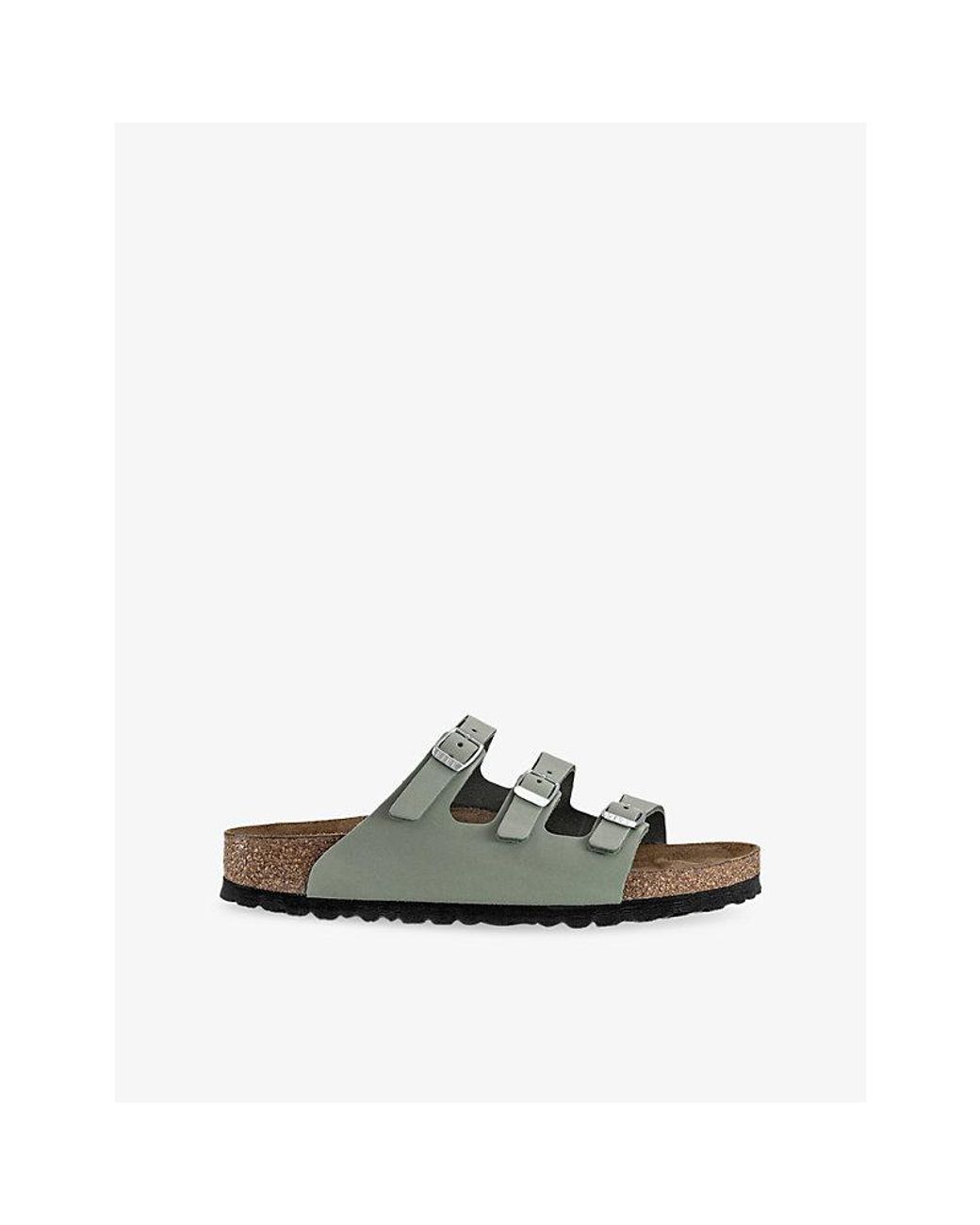 Birkenstock Green Florida Leather Sandals