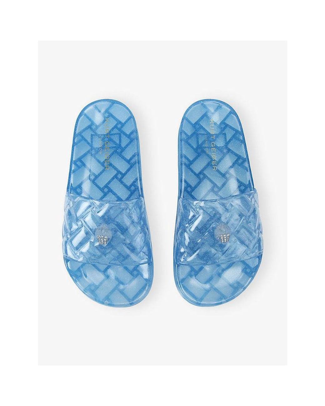 Kurt Geiger Blue Meena Jelly Sliders