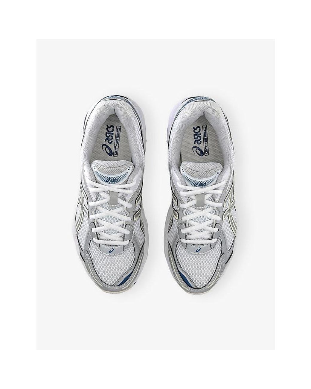 Asics White Gt 2160 Faux-Leather And Mesh Low-Top Trainers for men