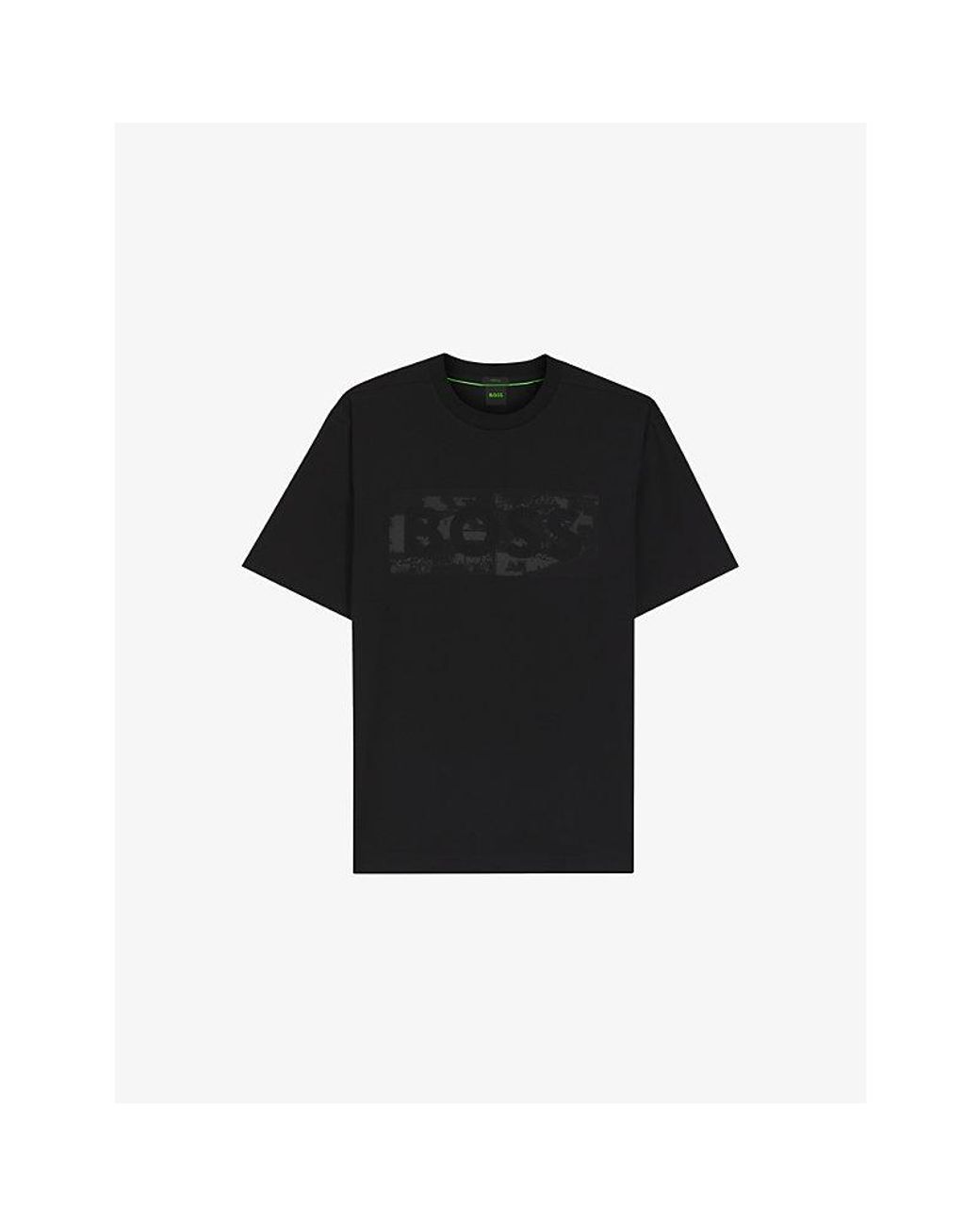 Boss Black Branded-Print Short-Sleeved Cotton-Jersey T-Shirt Xxl for men