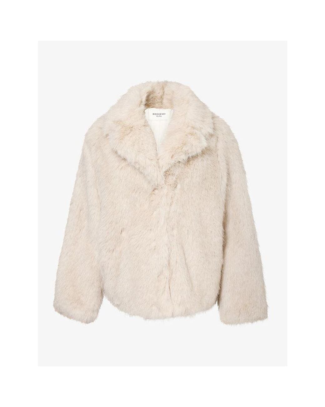 Weekend by Maxmara Natural Short Faux Fur Jacket