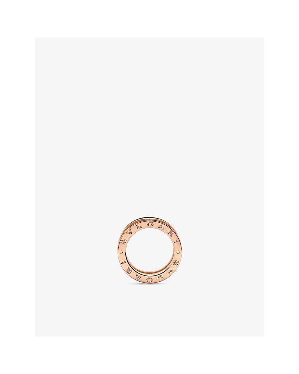 BVLGARI White Rose B.Zero1 18Ct Rose- And Ceramic Ring