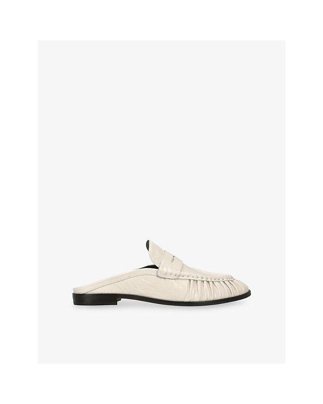 Dolce Vita White Betzy Leather Loafers