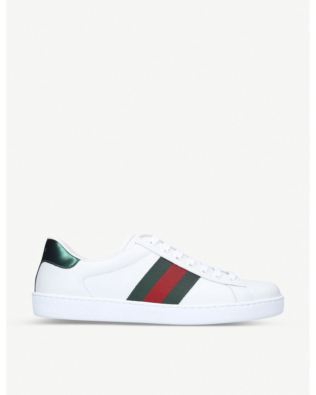 Gucci Mens White Men's New Ace Leather Trainers Eur 40 / 6 Uk Men for ...