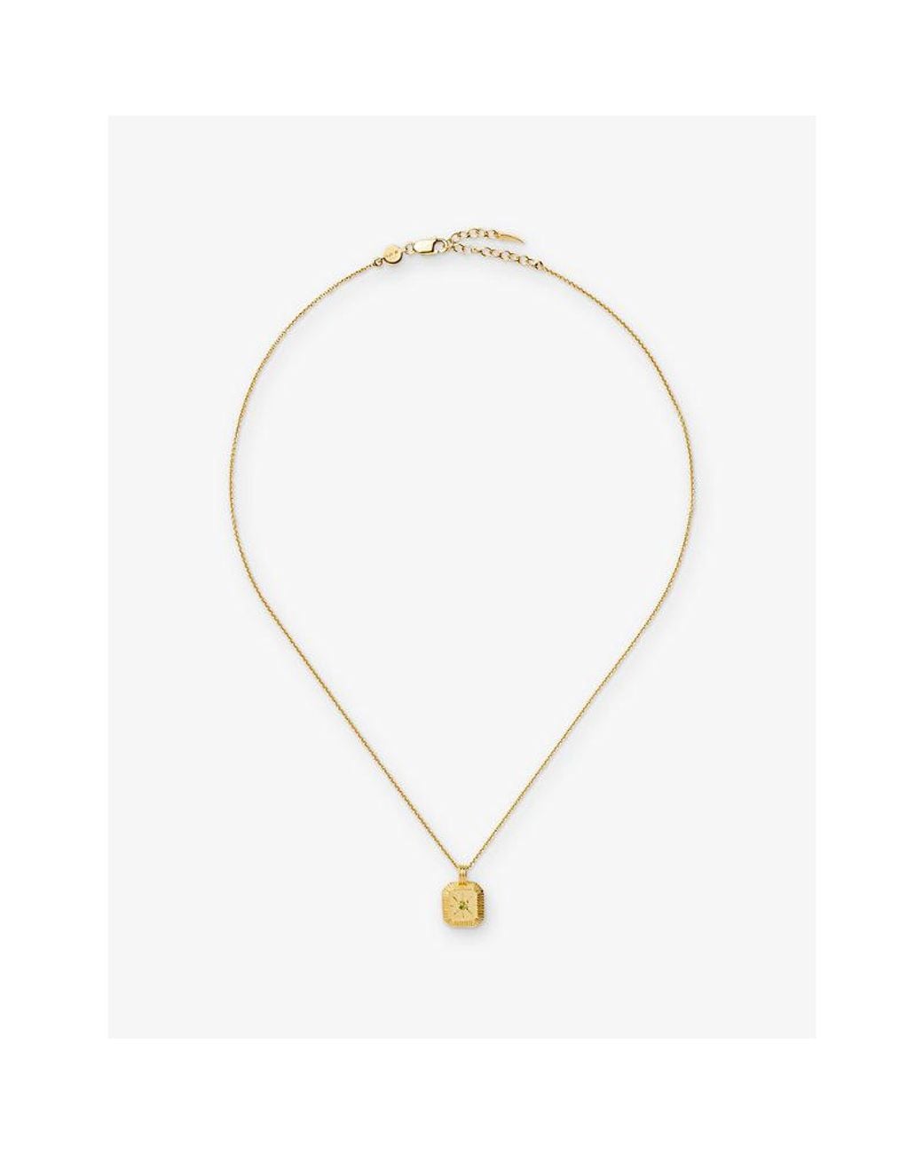 Missoma Metallic August Birthstone 18Ct Vermeil Sterling Pendant Necklace