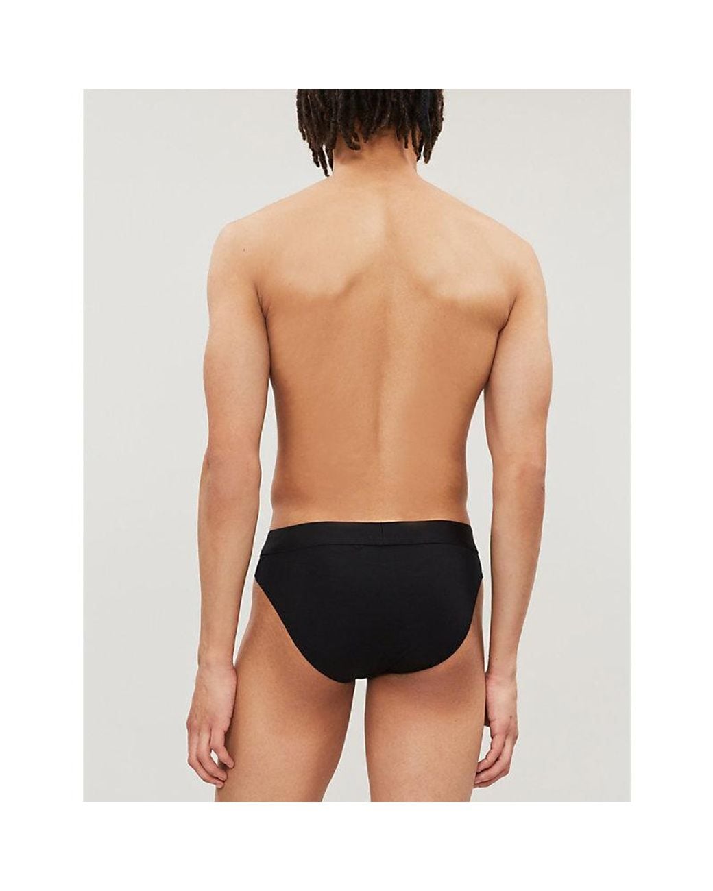 Zimmerli of Switzerland Blue Slim-Fit Stretch-Cotton Briefs for men