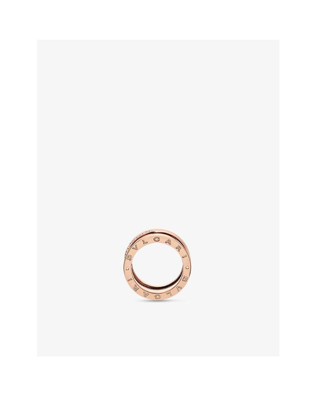 BVLGARI White B.Zero1 18Ct And 0.18Ct Round Brilliant-Cut Diamond Ring