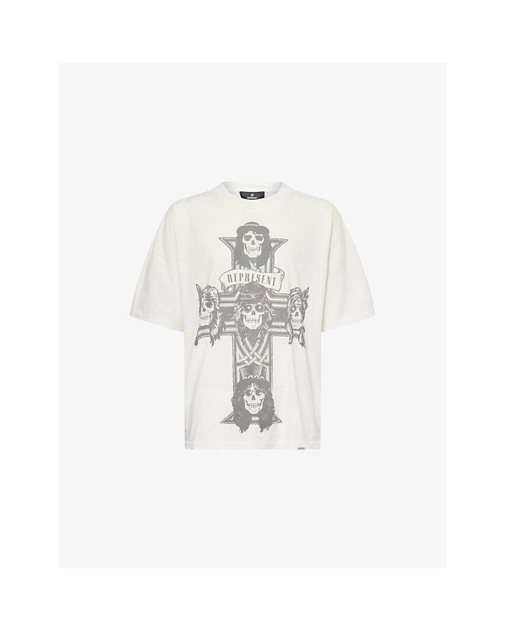 Represent X Guns N' Roses Cross Graphic-Print Cotton-Jersey T