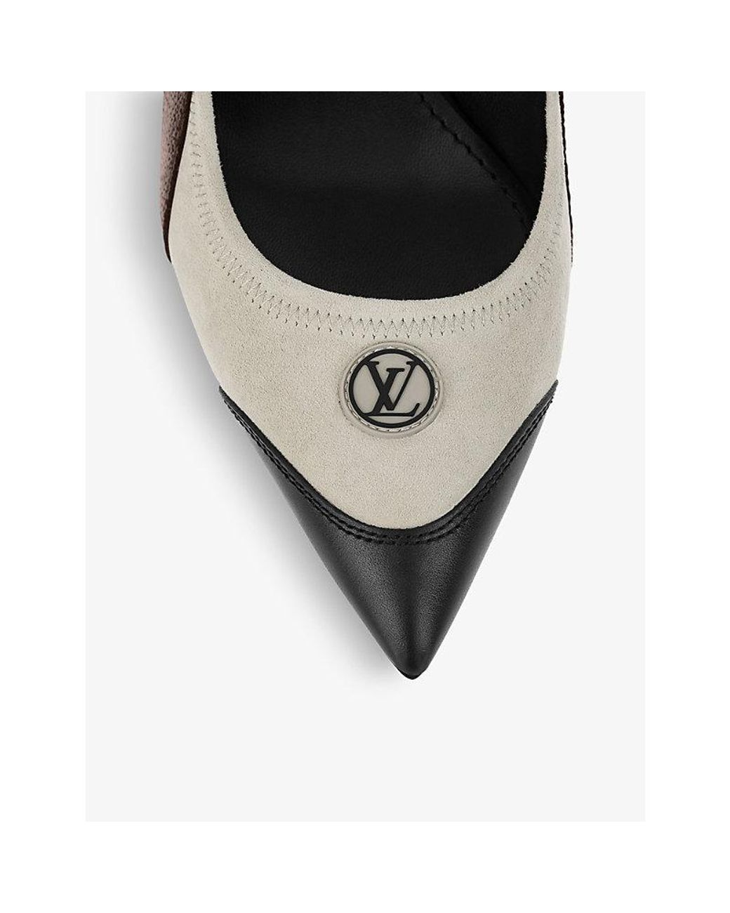 Louis Vuitton Archlight Monogram-printed Leather Slingback Pumps