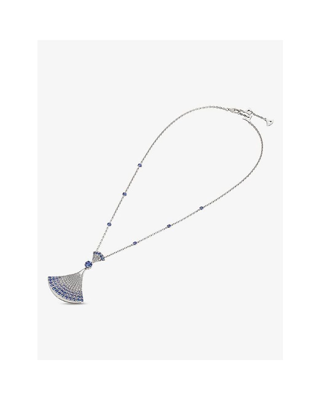 BVLGARI Blue Diva'S Dream 18Ct-, 4.34Ct Brilliant-Cut Sapphire, 0.85Ct Pavé Diamond And 0.16Ct Round Earrings