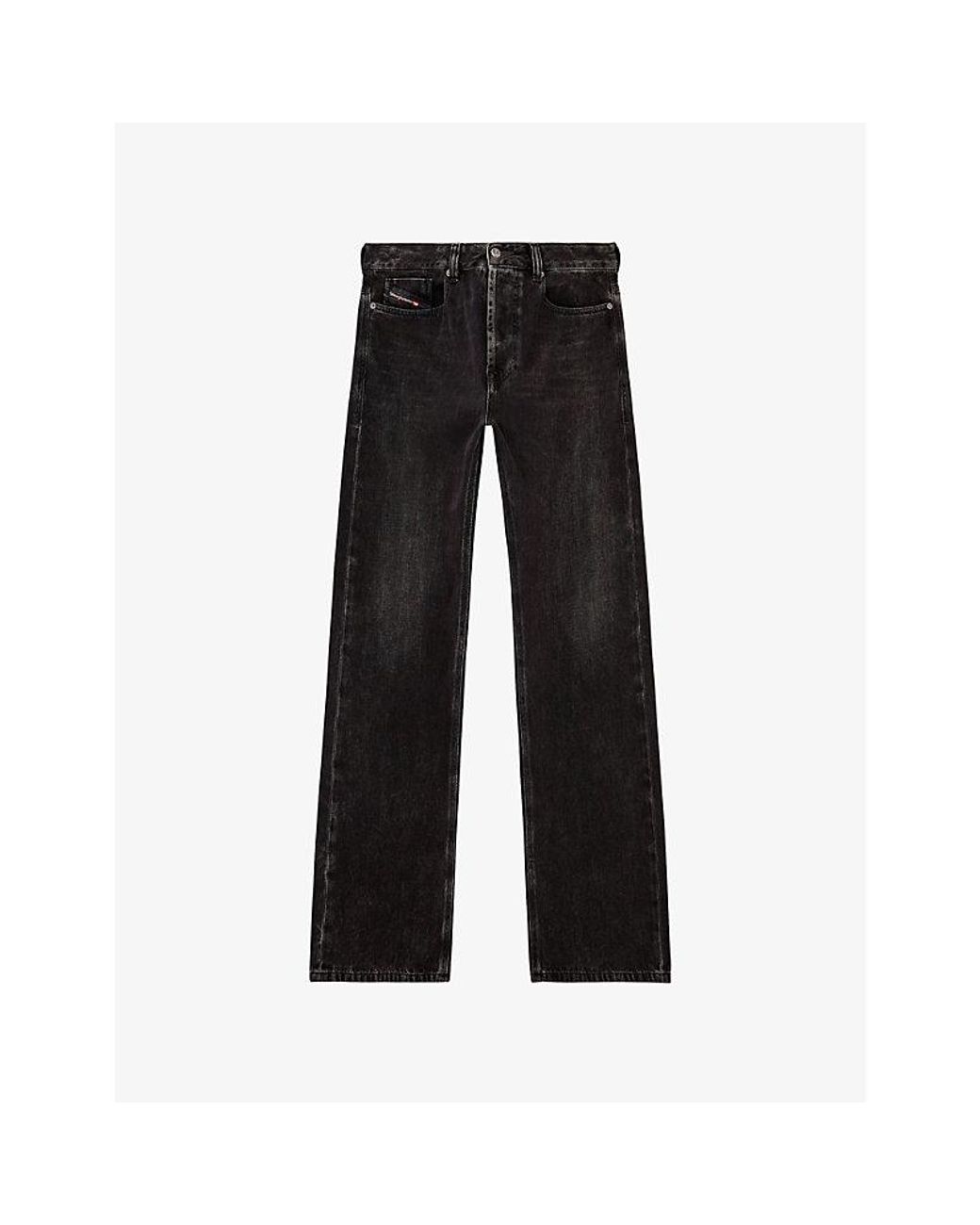 DIESEL Black 1980 D-Eeper 09J96 Relaxed-Fit Denim Jeans for men