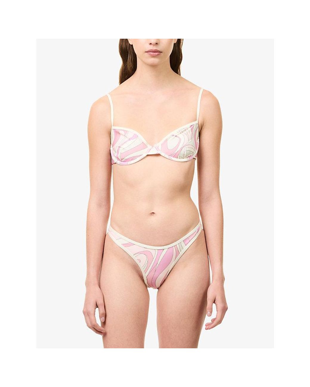Cheap Monday Pink Capri Underwired Bikini Top