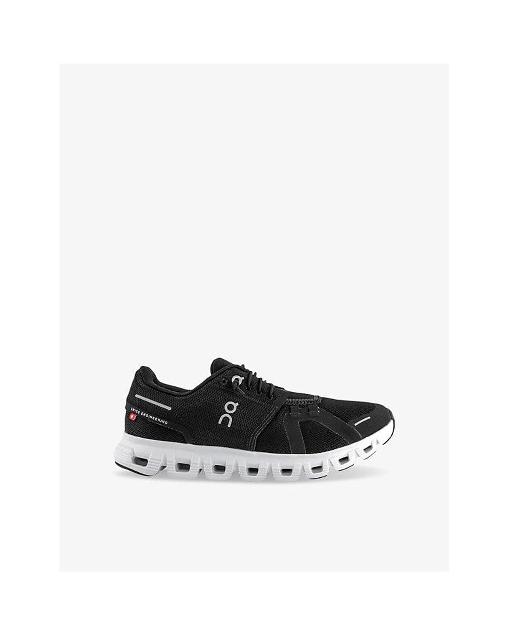 On Shoes Black Cloud 6 Mesh Low-Top Trainers