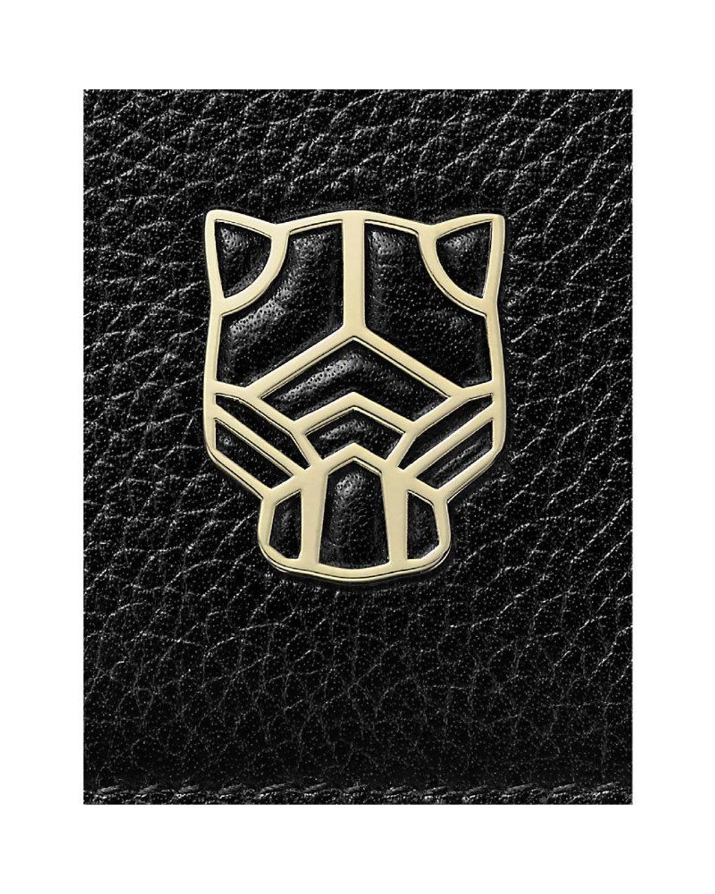 Cartier Black Panthère Graphique De Leather Card Holder