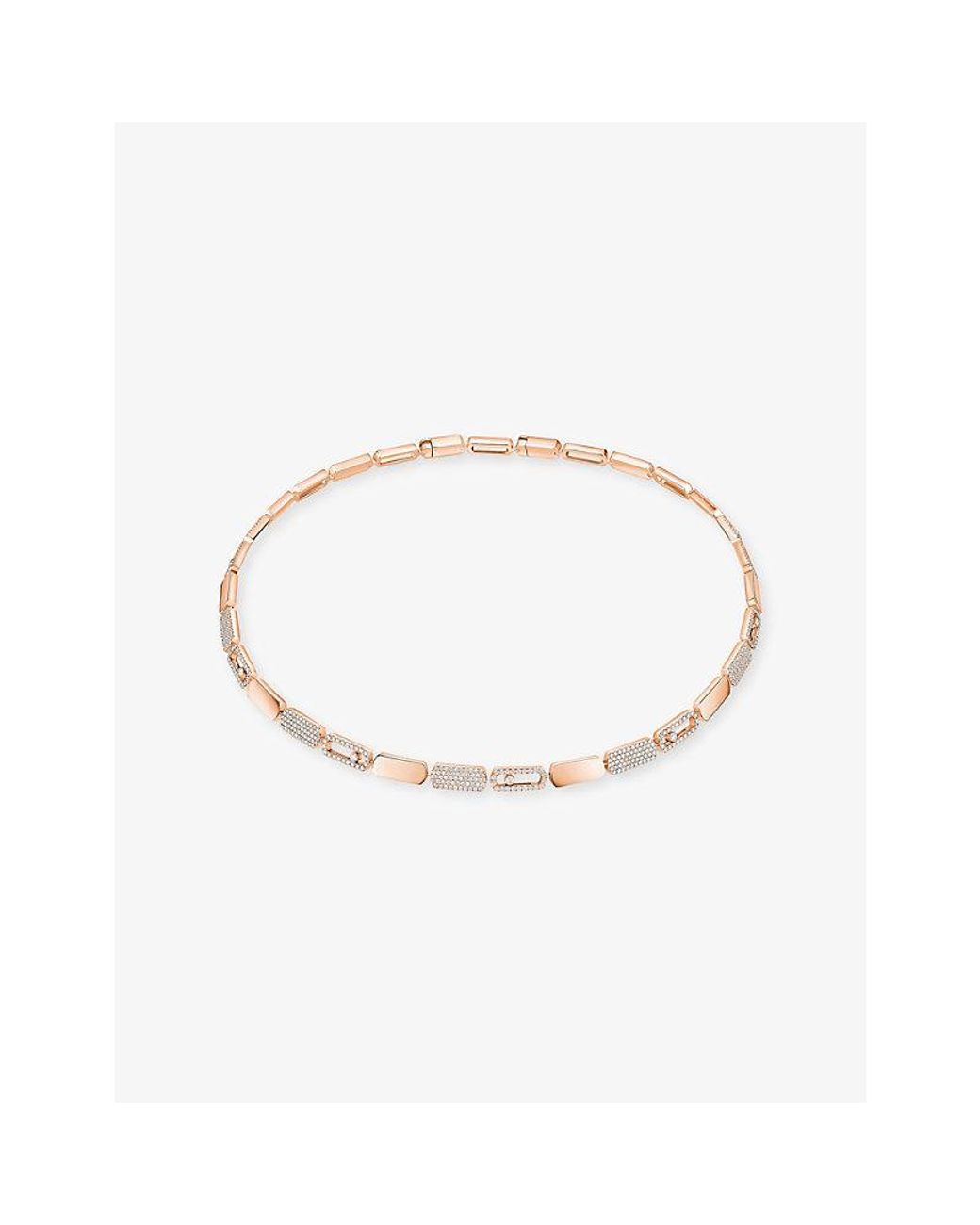 Messika White Imperial Move 18Ct Rose- And 2.65Ct Diamond Necklace