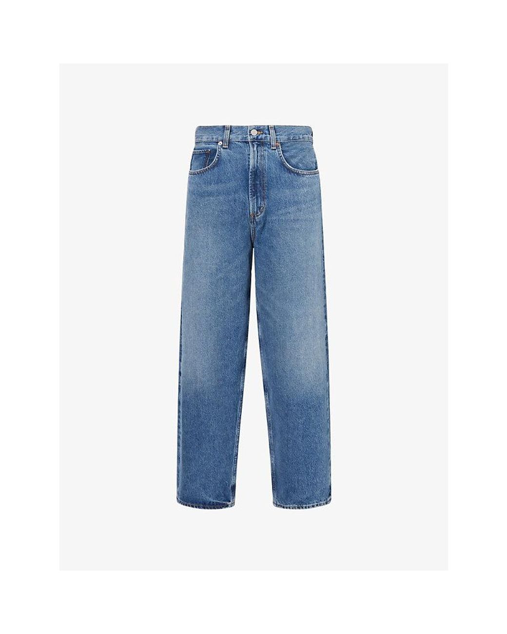 Agolde Blue Deka Tailored Tapered-Leg Denim Jeans for men