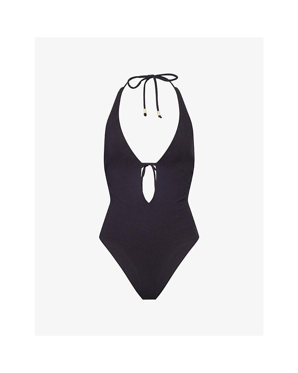 WE Are Tala Blue Halter-Neck Tie-Back Swimsuit