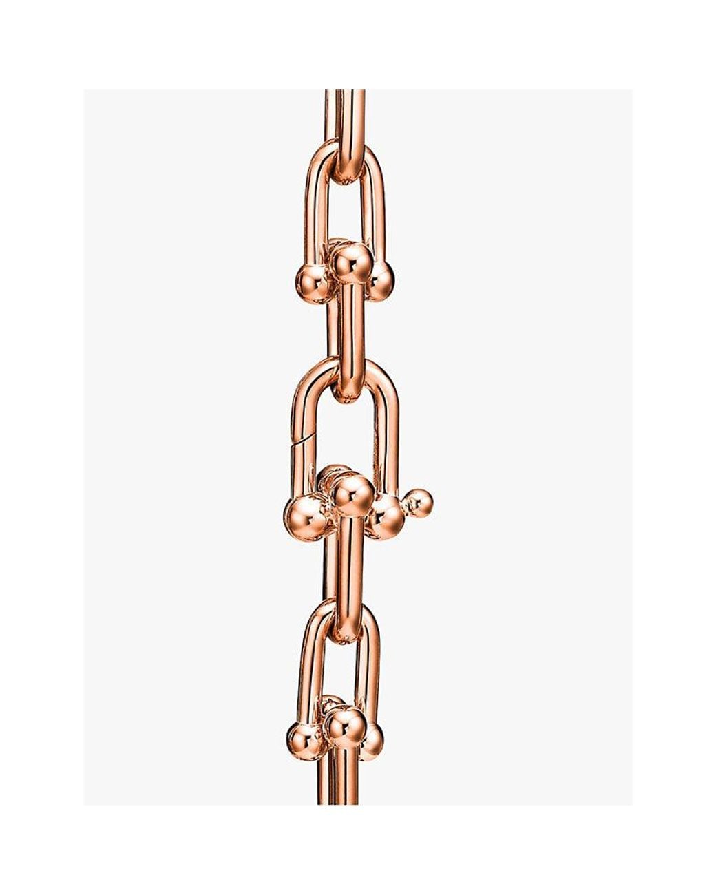 Tiffany & Co Metallic Tiffany Hardwear Medium Link 18Ct Rose- Bracelet