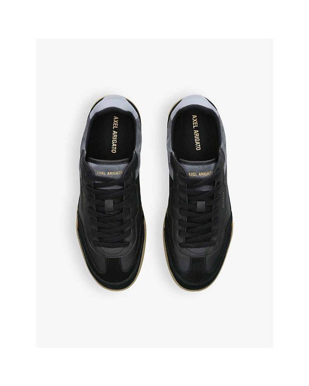 Axel Arigato Black Dice Leather And Suede Low-Top Trainers for men