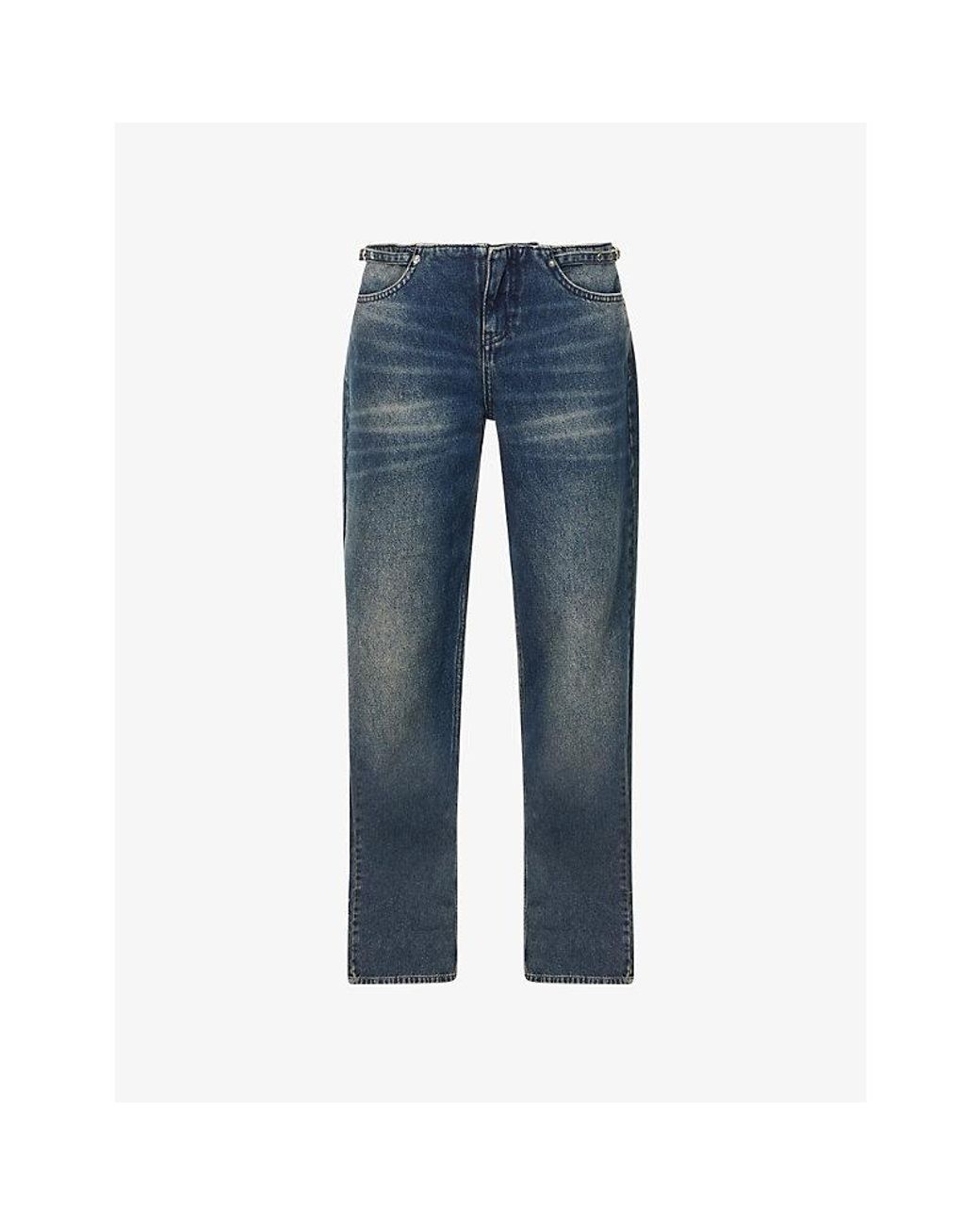 Peachy Den Blue Stevie Low-Rise Denim Jeans