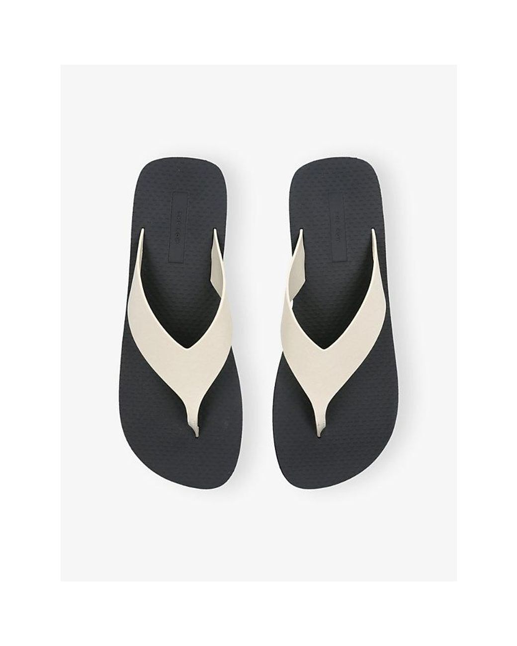 The Row Black Dune Classic Ginza Leather Sandals