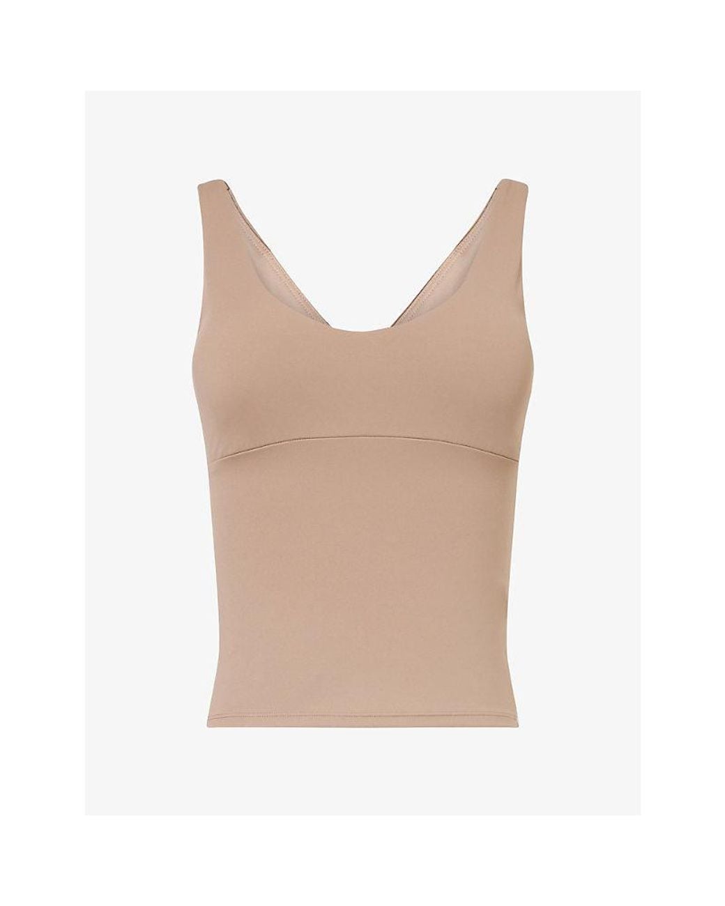 ADANOLA Natural Ultimate V-Neck Top