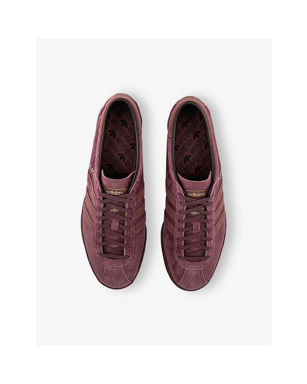 Adidas Red Galapagos Suede Trainers for men