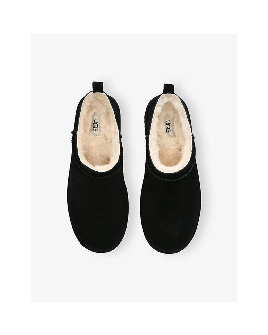Ugg Black Classic Micro Suede Boots for men